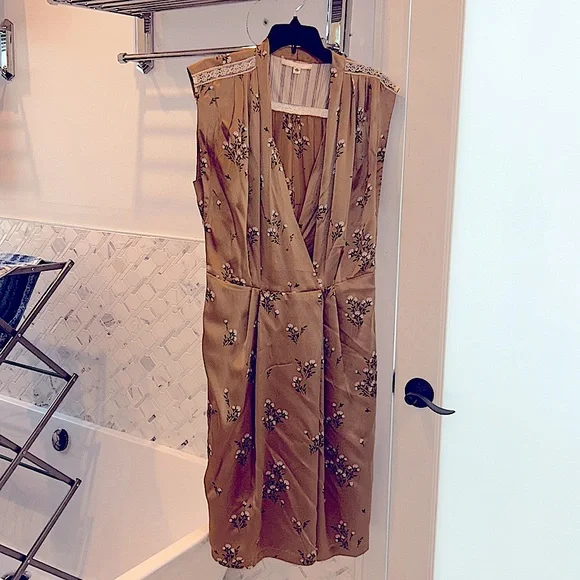 burning torch silk dress Dresses | Burning Torch Faux Wrap Silk Dress